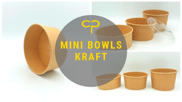 mini bowls carton kraft saladier riz accompagnement emporter