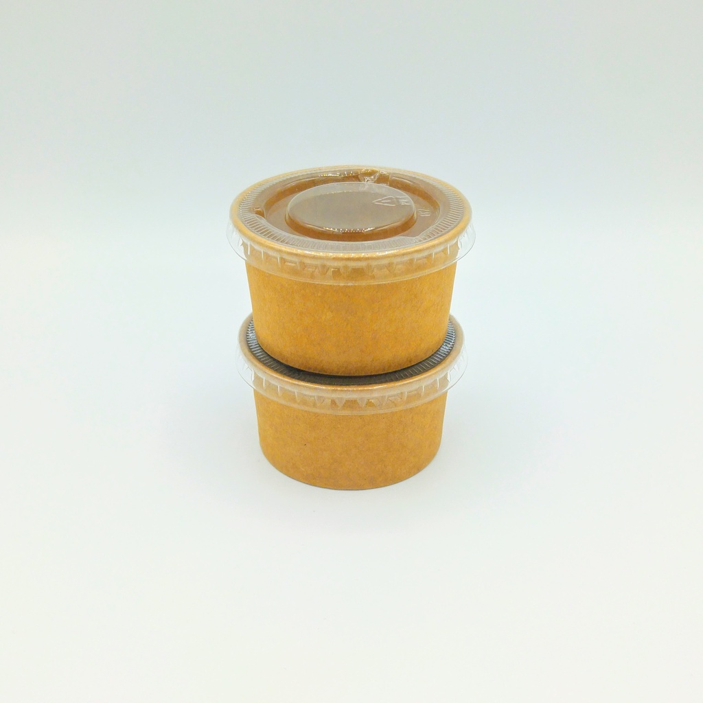 Couvercle Ø62mm Pot à Sauce Kraft 50pcs