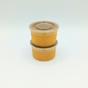 Couvercle Ø62mm Pot à Sauce Kraft 50pcs