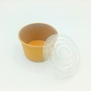 Couvercle Ø72mm Pot à Sauce Kraft 50pcs