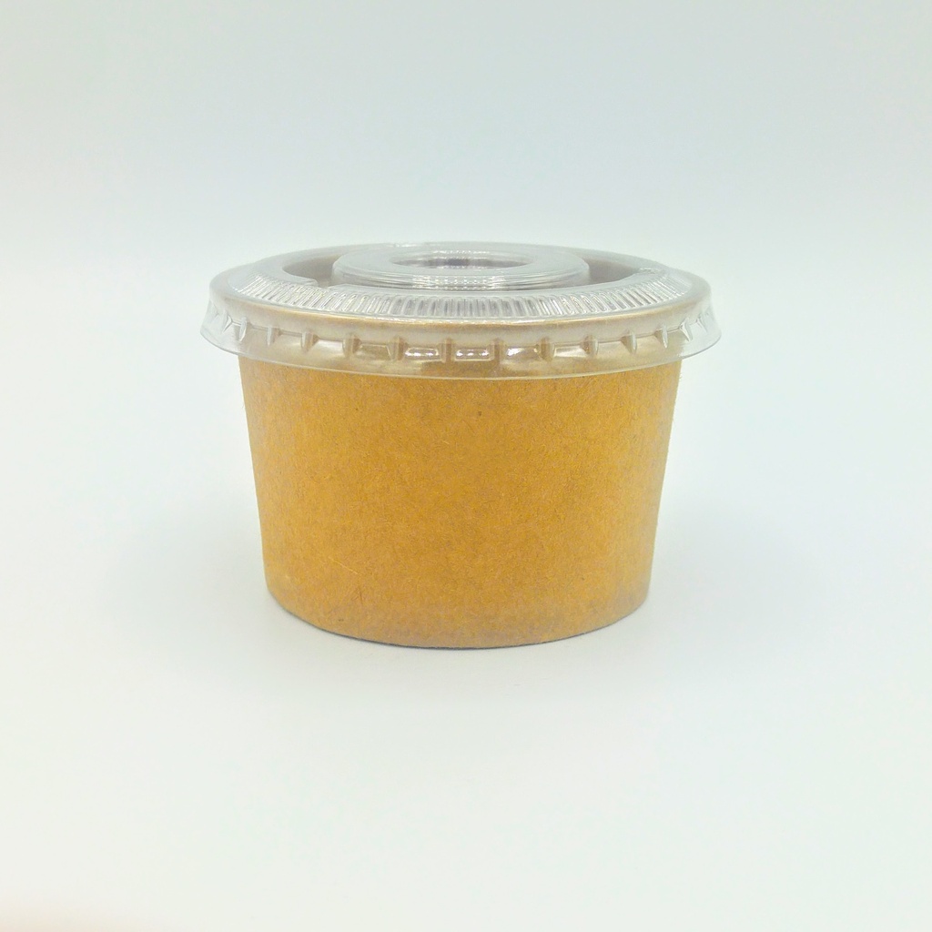 Couvercle Ø72mm Pot à Sauce Kraft 50pcs