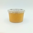 Couvercle Ø72mm Pot à Sauce Kraft 50pcs