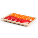 sushi box &quot;bio&quot;+couvercle transparents 18x13cm 50pc