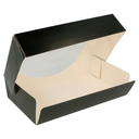 Boite à sushi carton noir L 18x12x4.5cm 50pc