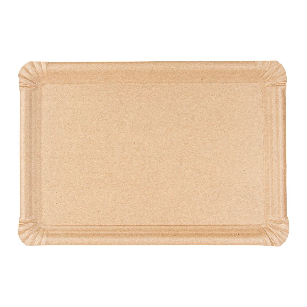 Plateaux carton kraft 26x18cm 250pc