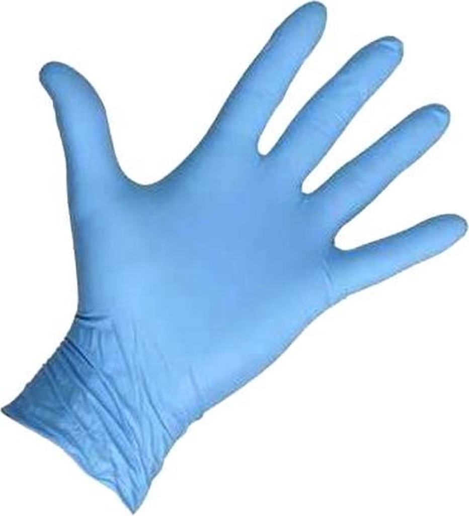 Gants Nitrile L Bleu non-poudré 100pcs