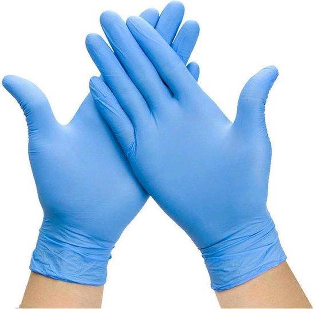 Gants Nitrile L Bleu non-poudré 100pcs