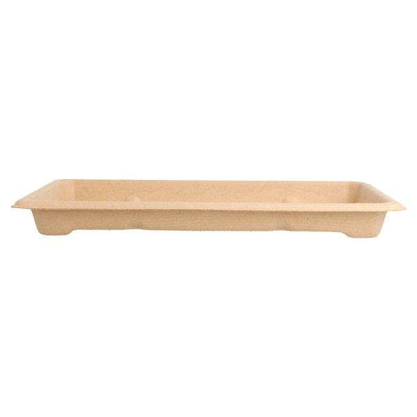 Sushi Box "Bio"+ couvercle transparent 13,3x21,3cm 50pc