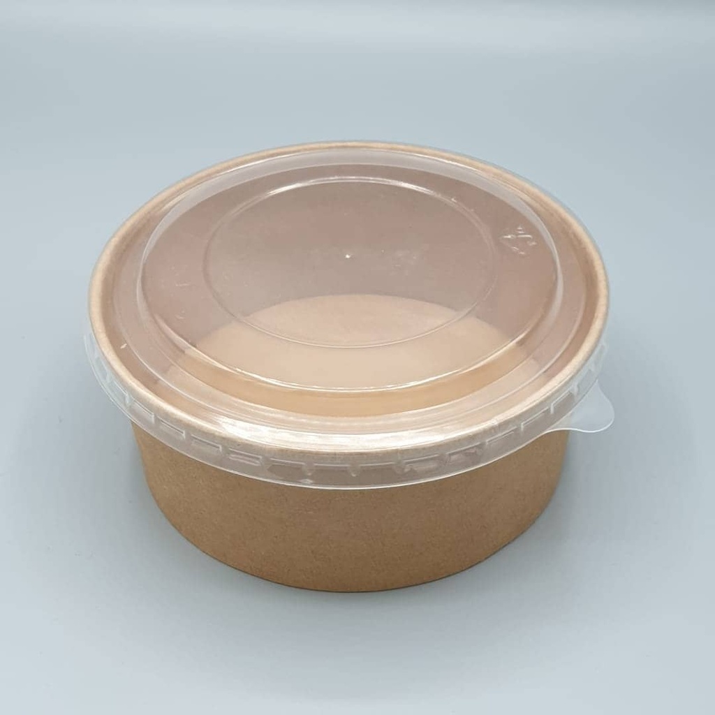 Couvercle PET Ø225mm pour Saladier Kraft 50pcs