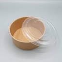 Couvercle PET Ø225mm pour Saladier Kraft 50pcs