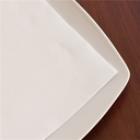 Serviettes Double Point 20x20cm Blanc 100pcs