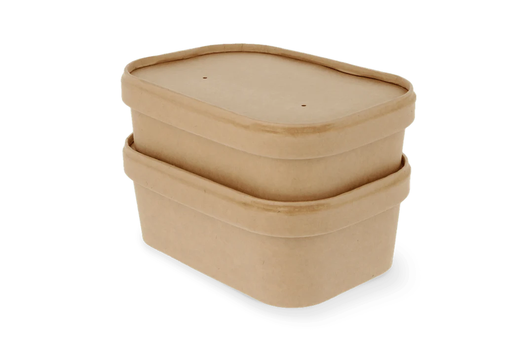 Lunch Box Ovale 17,3x12x5,7cm Kraft 750ml 50pcs