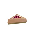 Triangle Tarte Brun avec Couvercle 50pcs