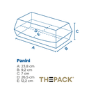 Boite Panini "THE PACK" 26,5x12,2x7cm 50pcs