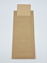 Sachet Couverts Kraft + Serviette 2 Plis 100pcs