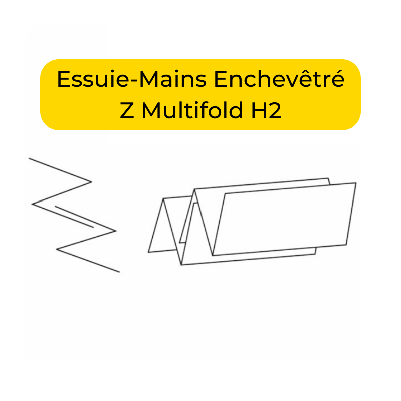 Essuie-Mains Enchevêtré Z 20x24cm 2 Plis 3750pcs