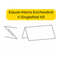 Essuie-Mains Enchevêtré V 22x21cm 2 Plis 3160pcs