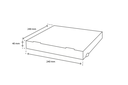 Boite Pizza Brun 24x24x4cm 100pc