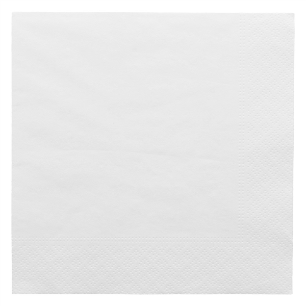 Serviette 2 Plis 33x33cm BLANC Écolabel 100pcs