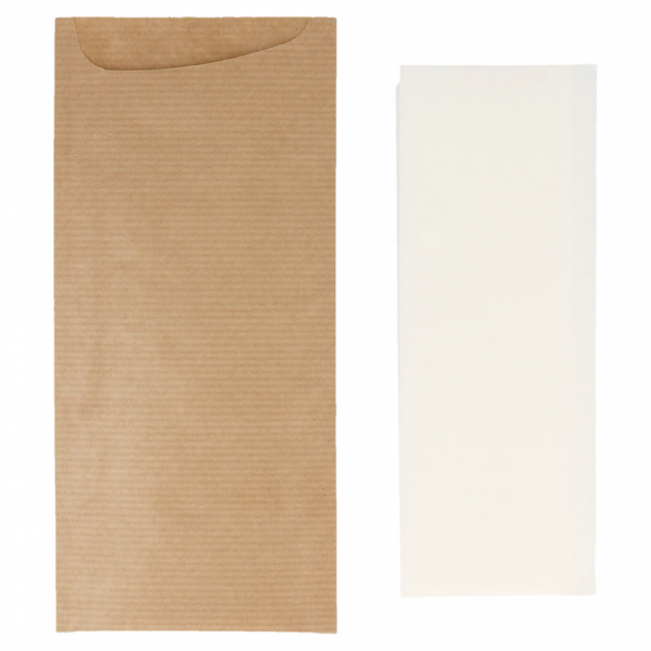 sachets couverts kraft+ serv soft blanche 250pc