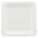 Assiette Carré Carton Blanc 13x13cm 250pcs