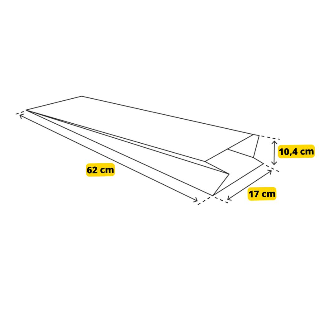 Sachet 3 Baguettes 17x(2X5,2)x60/62cm 10kg