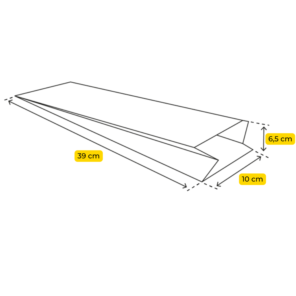 Sachets Sandwich Brun Paraffiné 12x40cm 1500pcs