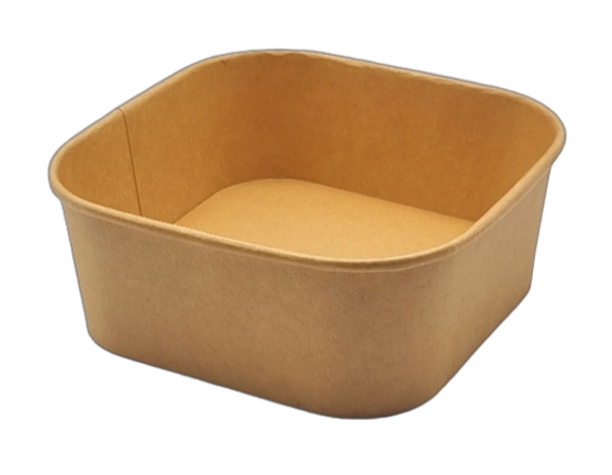 Square Bowls 1200ml Kraft 50pcs