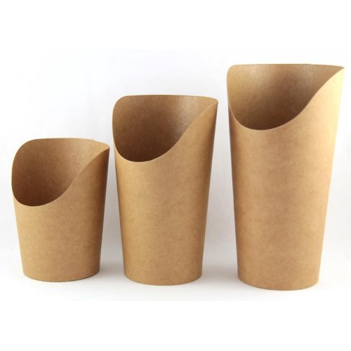 Pots Wraps Kraft 600ml/20oz 150x110x60mm 50pcs