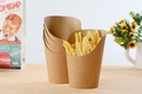 Pots Wraps Kraft 300ml/10oz 110x65x60mm 50pcs