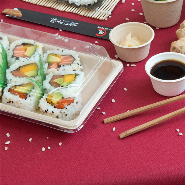 Sushi Box "Bio" + Couvercle 21,3x13,3cm 50pcs