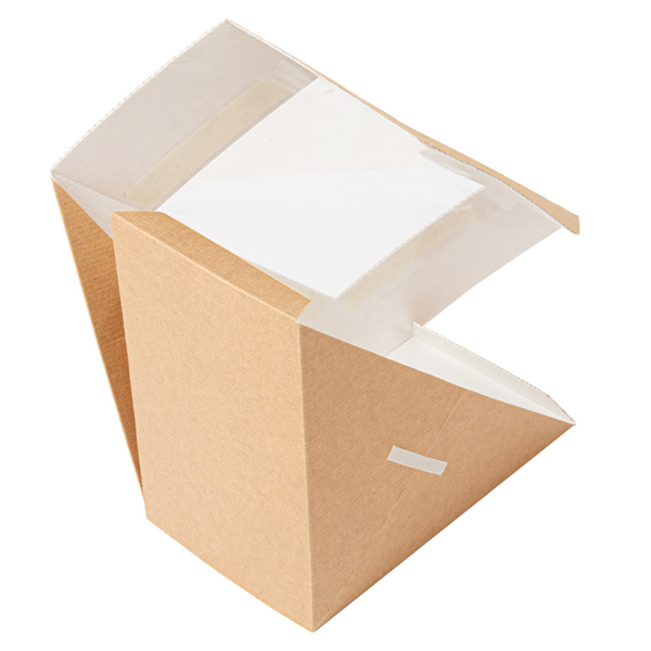 Triangle Sandwich Double + Fenêtre 12,4x12,4x7,5cm Kraft 50pcs