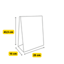 Sachet Kraft SOS 25x15x43,5cm 250pcs