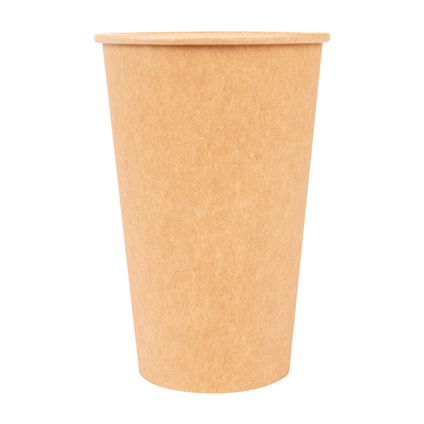 Gobelets Café Carton Brun 480ml/16oz 50pcs