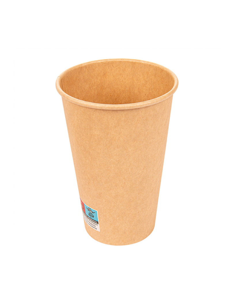 Gobelets Café Carton Brun 480ml/16oz 50pcs