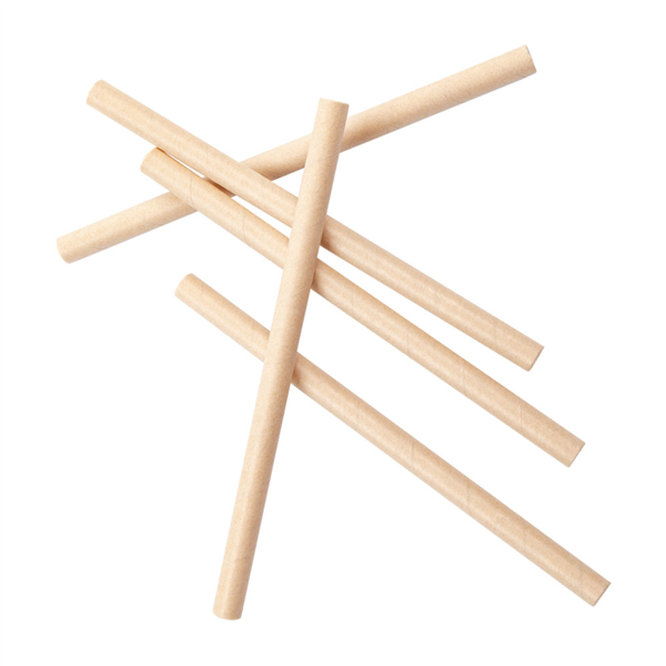 Pailles kraft courtes 0.8x14cm 250pc