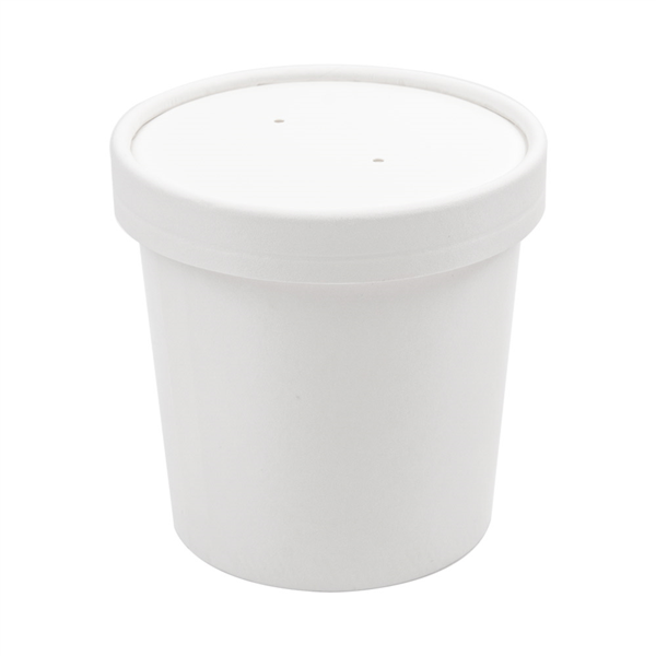 Pots à soupe Carton Blanc Micro-Ondable 250ml  Ø99mm 50pc