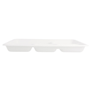 Plateau BIONIC 5 Compartiments 26,5x21,5x2,5cm Blanc 500pc