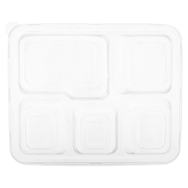 Couvercle PET 27x22x3,6cm pour Plateau BIONIC 5comp 250pcs