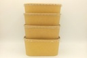 Lunch Box Ovale 17,3x12x5,1cm Kraft 650ml 50pcs