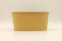 Lunch Box Ovale 17,3x12x7,5cm Kraft 1000ml 50pcs