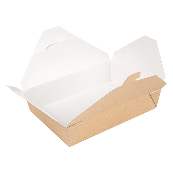 Boite Américaine Kraft 1470ml 19,6x14x4,5cm 50pcs