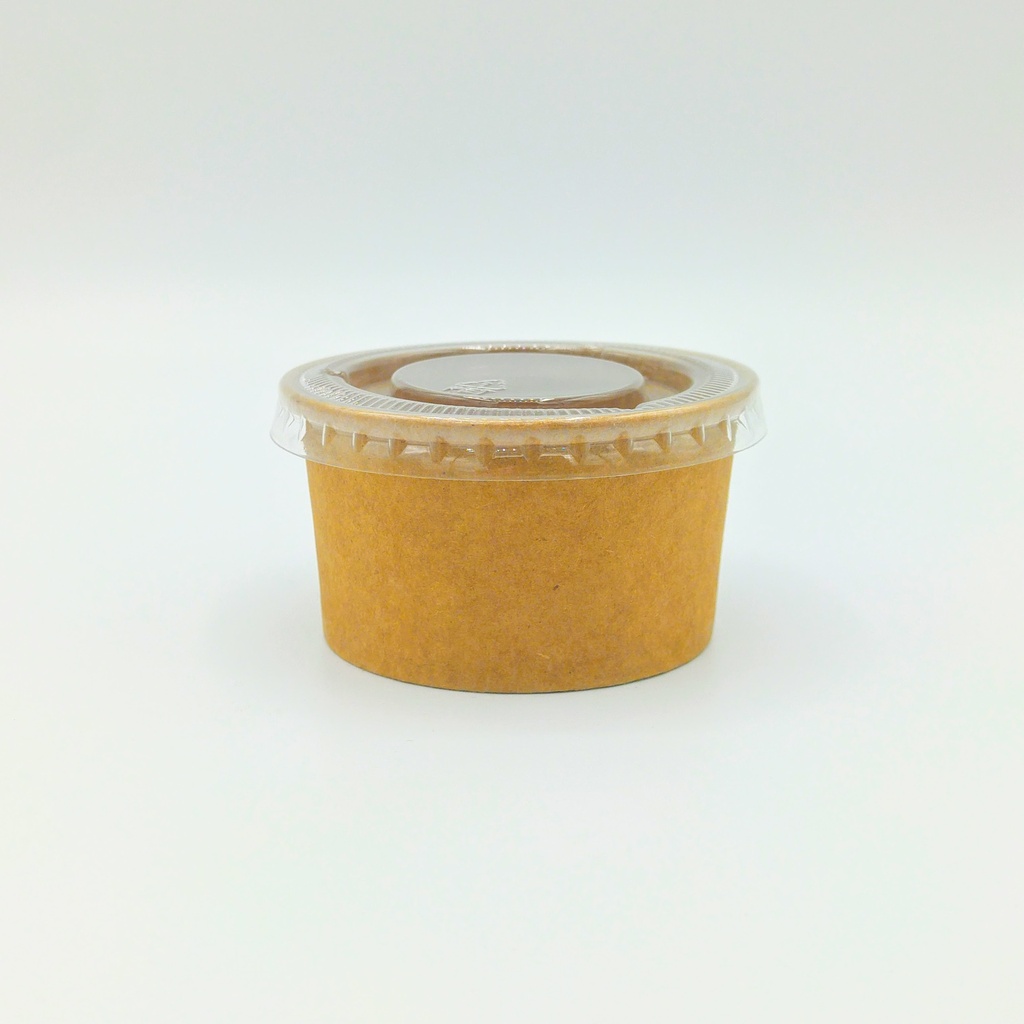 Couvercle Ø62mm Pot à Sauce Kraft 50pcs