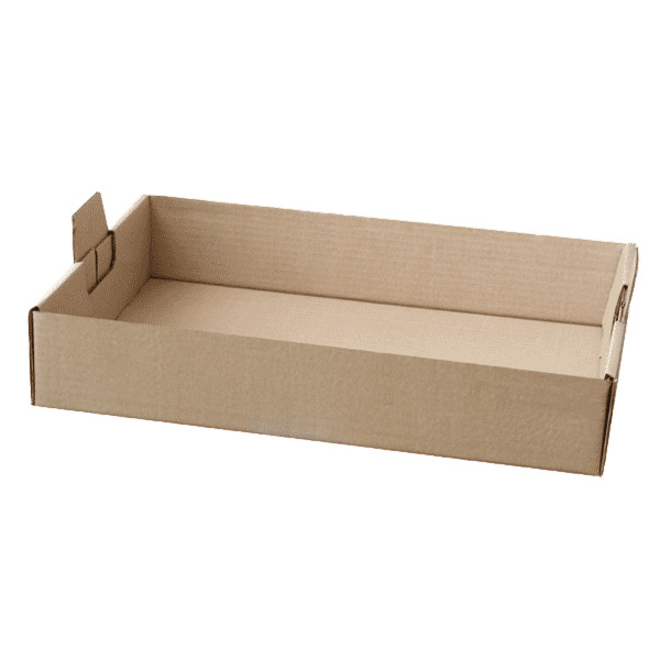 Stapelbare Traiteurplateau / Traiteurdoos Kraft 62x43x9,5cm 50st