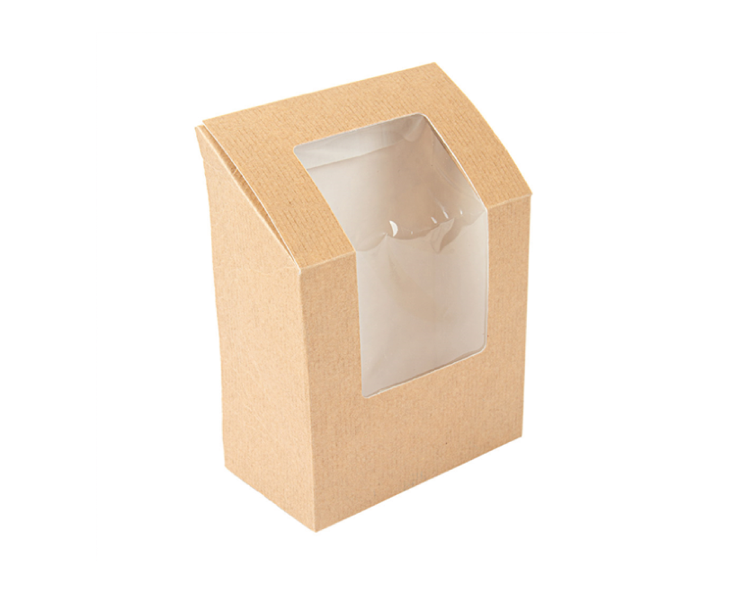 [CPWRAPKPAP] Wrapdoos Kraft + Venster "THEPACK" 100st