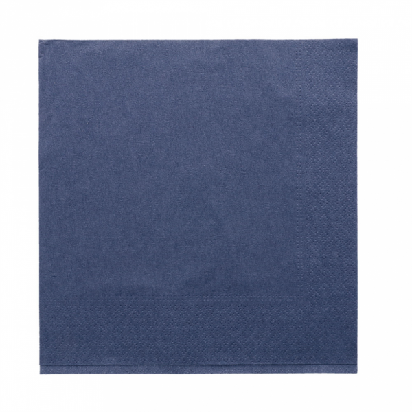 Servetten 2 plooien 40x40cm MARINE BLAUW 100st
