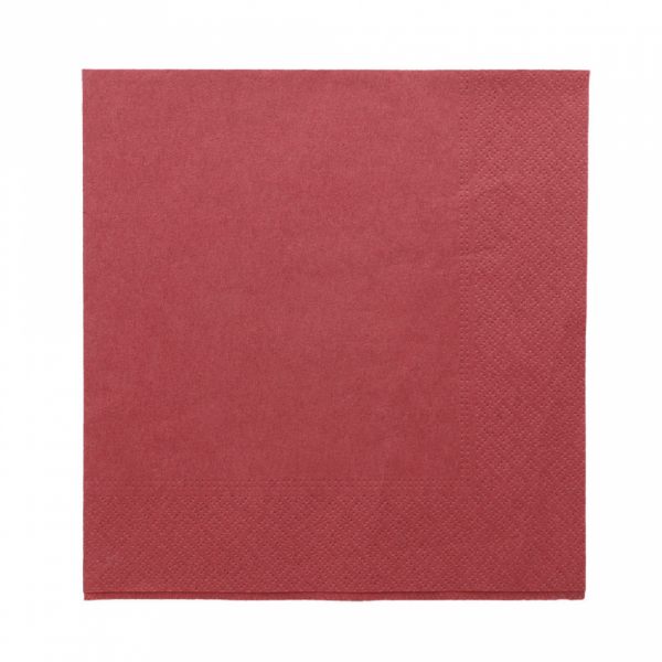 Servetten 2 plooien 40x40cm BORDEAUX 100st