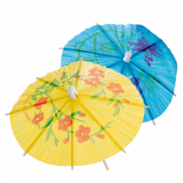 Décoration Glace &quot;Umbrella&quot; 15cm Assortiment Bois 100pcs