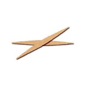 [CP11635BOIS] Tandenstokers plat Hout 6,5cm 2800st