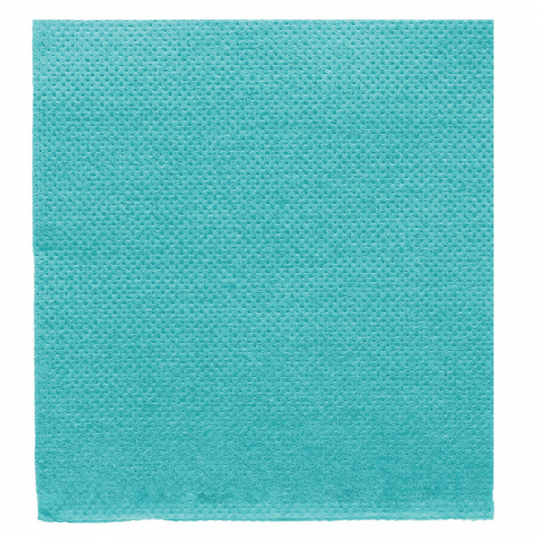 Serviette Double Point 20x20cm BLEU TURQUOISE 100pcs